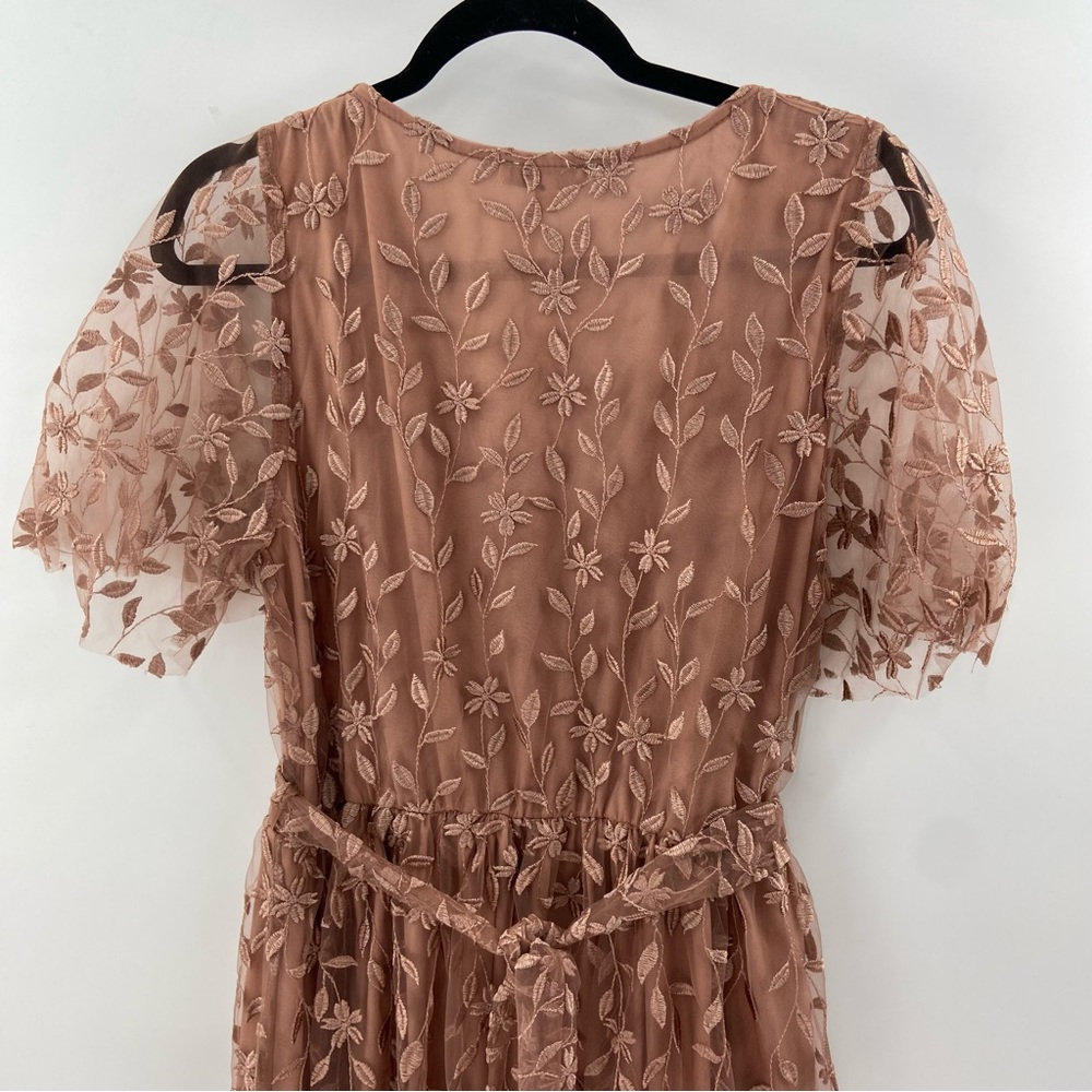 Baltic Born Mauve Lace Wrap Maxi Dress - Picture 9 of 13